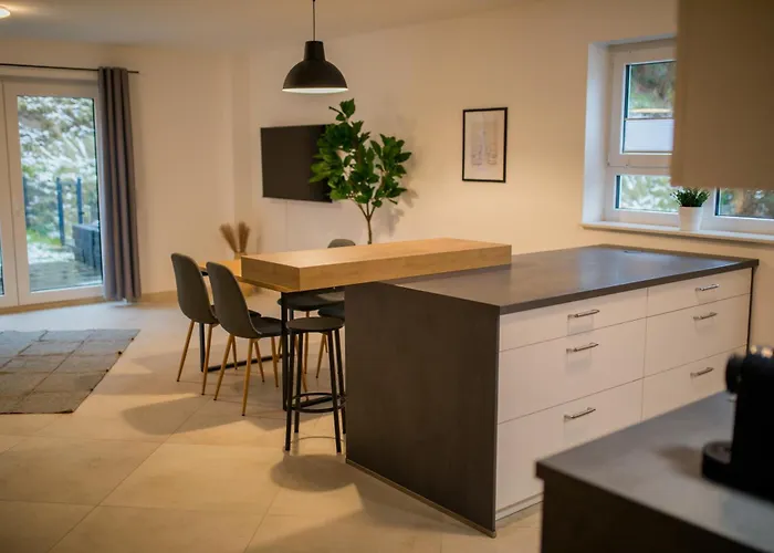 Nyaraló Hugos Design House Am Waldrand - Ruhig & Modern