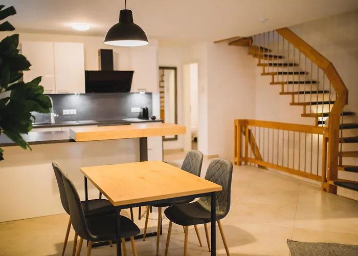 Nyaraló Hugos Design House Am Waldrand - Ruhig & Modern